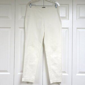 Vince Camuto Stretch Cotton Ankle Pants Bright White Solid Size 8